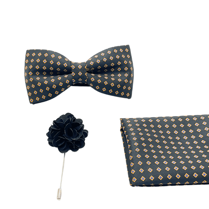 Corbata Michi con Pañuelo y Pinflower - PMC 200